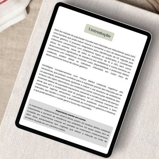 Guia Alimentar para Tratamento de Helicobacter Pylori - Introdução - Intestino Feliz