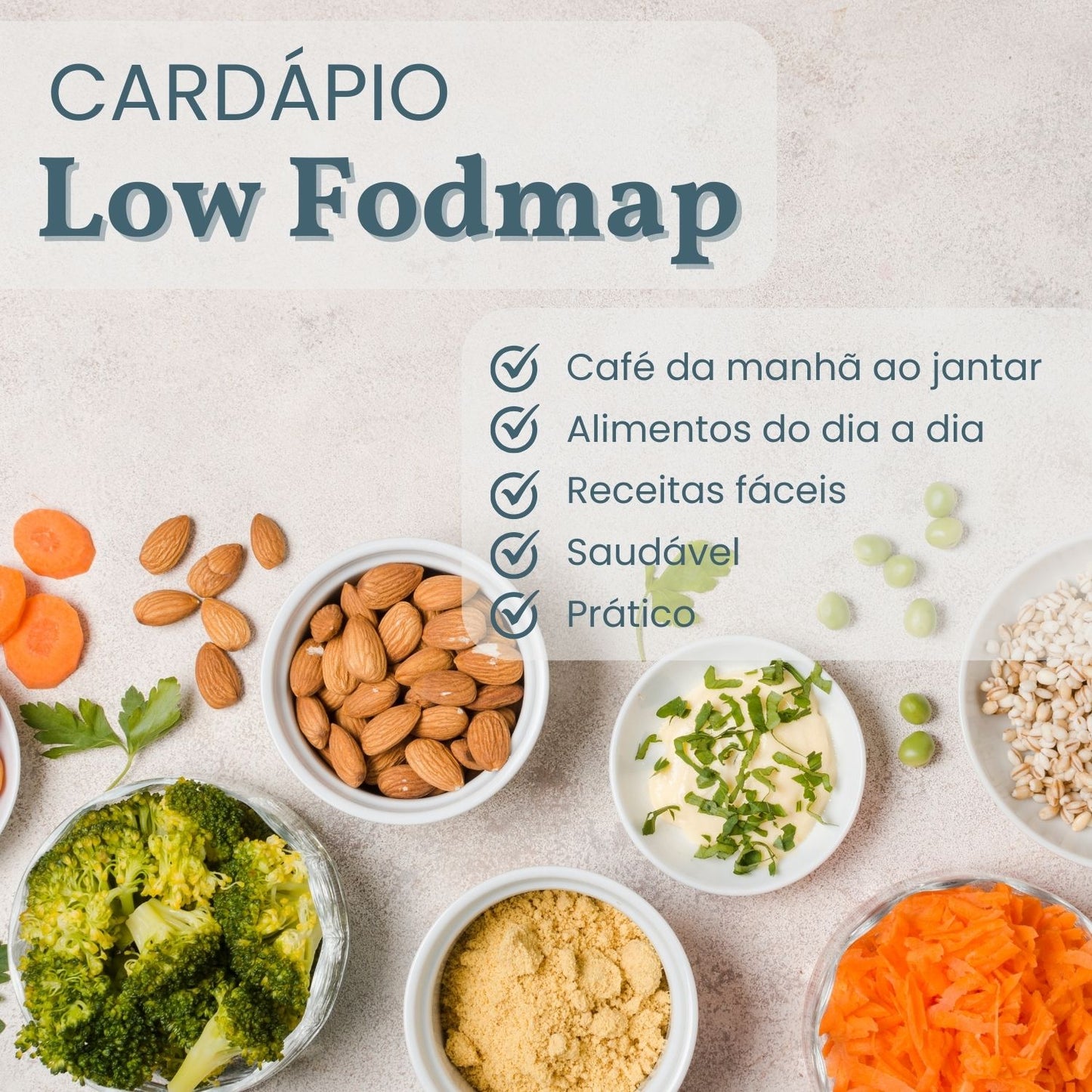 Cardápio Low Fodmap - Intestino Feliz- E-books