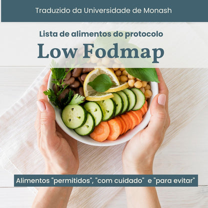 Lista de alimentos Low Fodmap em Português - Intestino Feliz- E-books